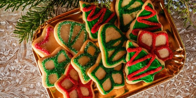 Sugar Small Christmas Cookie Platter