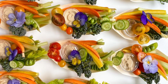 Crudité Grazing Boats