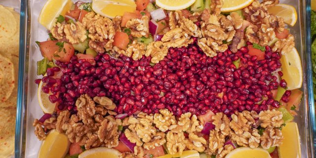 Pomegranate Walnut Salad