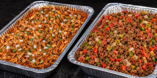 Chicken Birria & Ground Beef Fiesta Duo Hot Bar