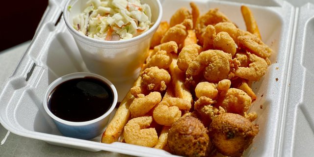 Popcorn Shrimp Basket