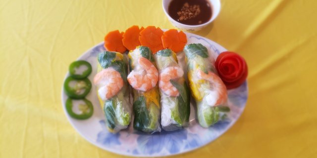 Shrimp & Pork Spring Rolls