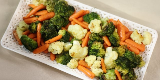 Vegan Roasted Organic Seasonal Vegetables