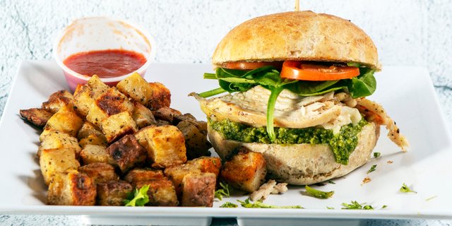 Free-Range Chicken Pesto Sandwich