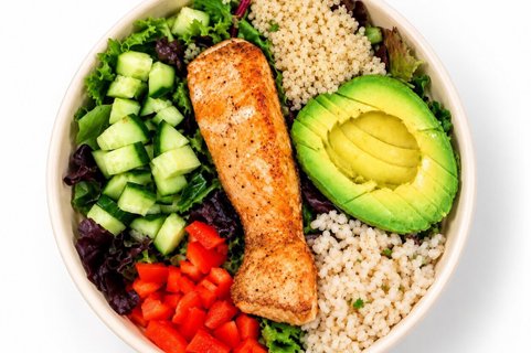 Roasted Salmon Salad Bowl