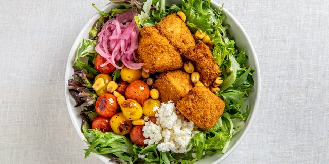 Baked Chicken Crispies & Jalapeno Caesar