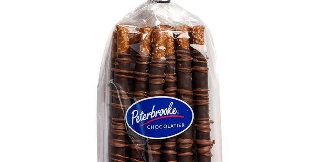 Hand-Dipped Dark Chocolate Pretzel Rods