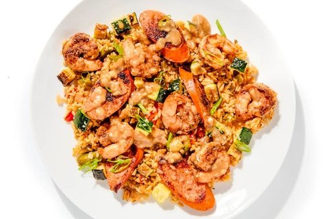 Shrimp & Smoked Andouille Sausage Jambalaya