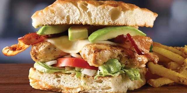 Chicken & Bacon Avocado Sandwich