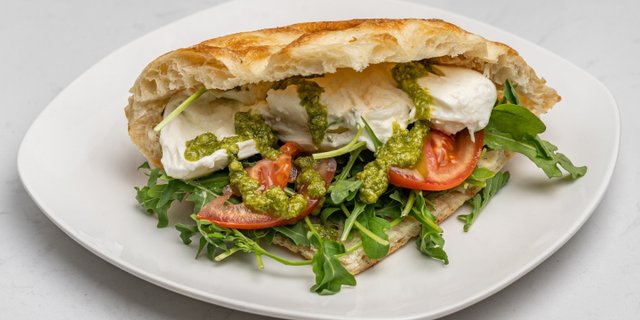 Burrata Focaccia Sandwich