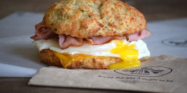 Egg, Ham & Cheese Sandwich