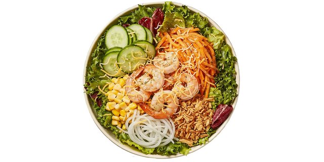 Garlic Shrimp Salady