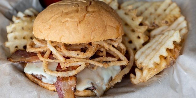 Peanut Butter Bacon Burger