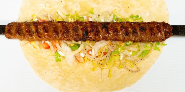 Homemade Turkish Kebab Wrap
