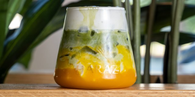 Mango Matcha Latte