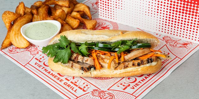 Grilled Lemongrass Chicken Bánh Mi Boxed Lunch