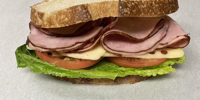 Ham Sandwich w/ Swiss Cheese