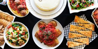 Catered food