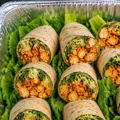 Grilled Buffalo Chicken Wrap Platter