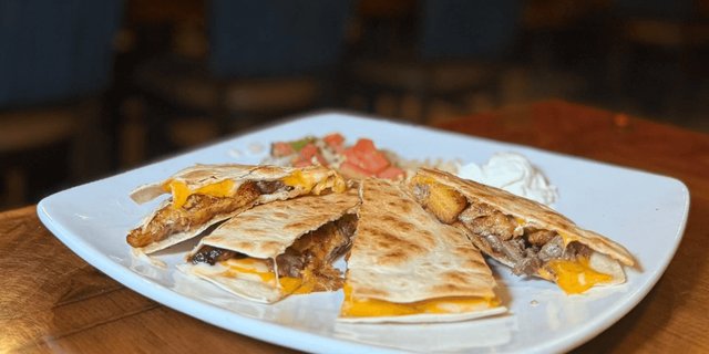 Steak Quesadilla w/ Plantain