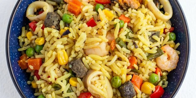 Naija Fried Rice & Suya Beef
