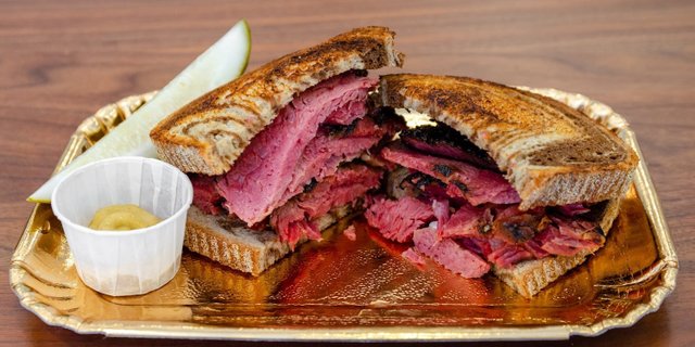 Hot Pastrami Reuben Sandwich