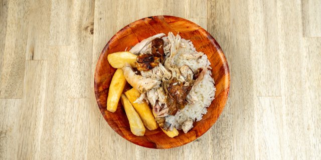 Half Pulled Rotisserie Chicken Bowl