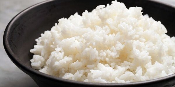 White Rice Tray