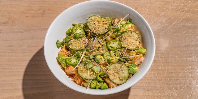 Spicy Aioli Shrimp Poke Bowl