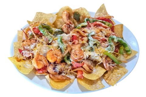 Shrimp Fajita Nachos