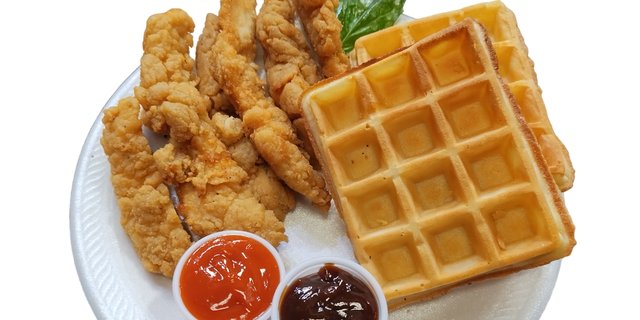 Chicken Strips & Waffles