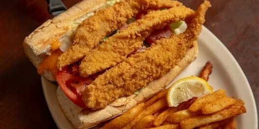 Crispy-Fried Fish Po-Boy Sandwich