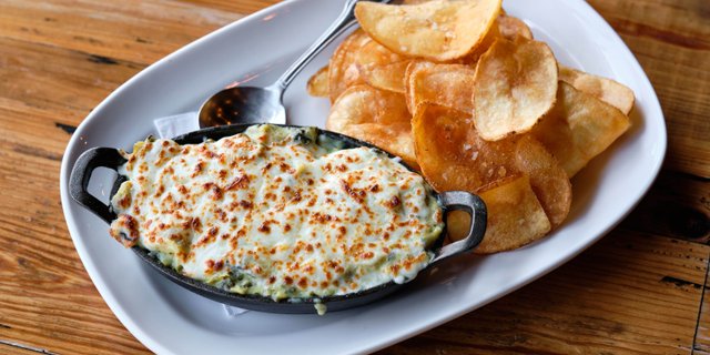 Spinach Parmesan Dip w/ Chips
