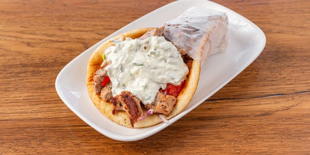 Pork Souvlaki Sandwich