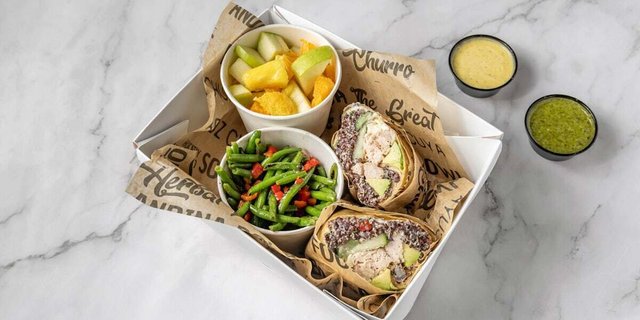 Naked Peruvian Wrap Box + 2 Side