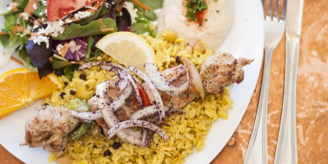 Gluten-Free Saffron Chicken Kebab Boxed Lunch