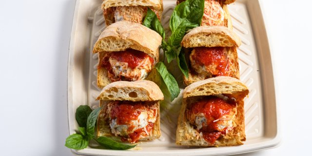 Meatball Parm Sandwich Platter