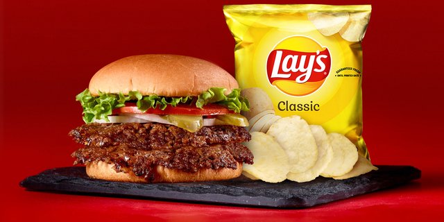 Original Double Steakburgers 'n Chips