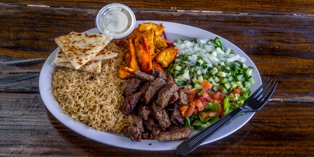 Chicken & Lamb Combo Rice Platter