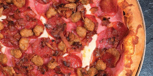 All Meat Orgy Pizza