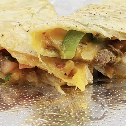 Pork Chile Verde Quesadilla