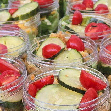 BBQ Chicken Salad Jar