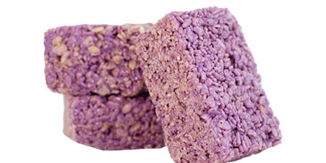 Ube Rice Krispie Treat