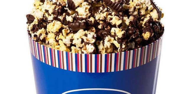 Dark Chocolate-Covered Popcorn Drum