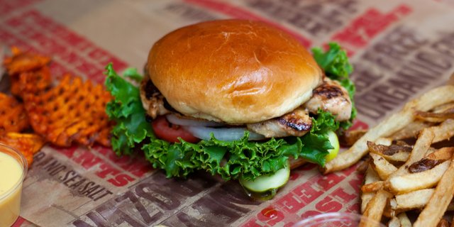 Grilled Chicken Burger Bar