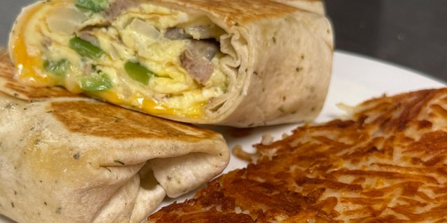 Sausage Breakfast Burrito