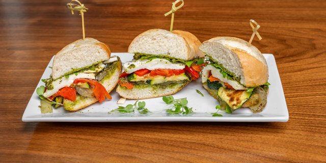 Grilled Seasonal Vegetable Mini Sandwiches