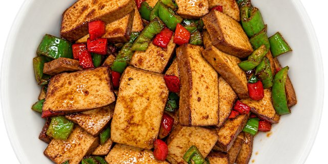 Stir-Fried Smoked Tofu