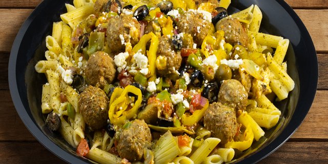 Greek Meatball Bowl