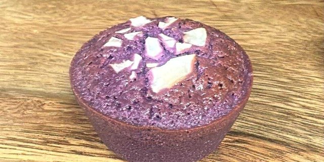 Ube Coconut Mochi Muffin
